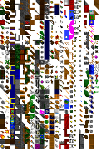 Et tilemap til bruk som tekstur i et 2D-spill
