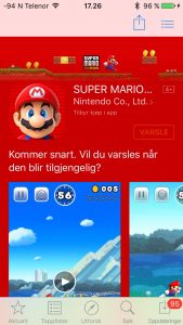 Mario på App Store