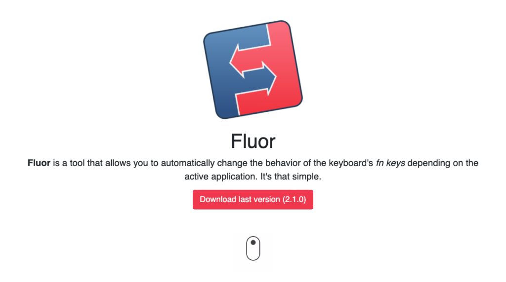 Skjermbilde av forsiden på fluorapp.net